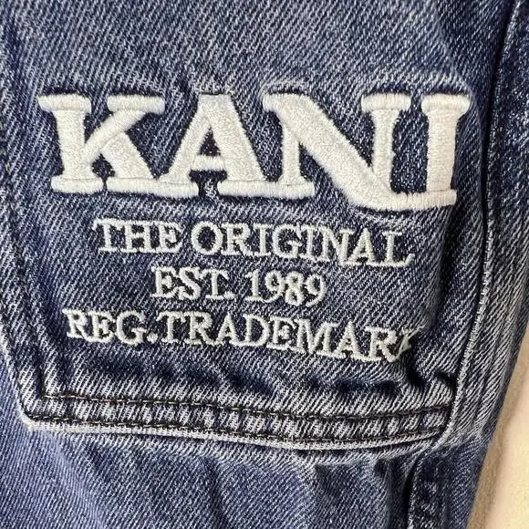Karl Kani Jeans Men Tapered 90s Hip Hop Y2K Denim Blue Size Size Medium 33 X 30